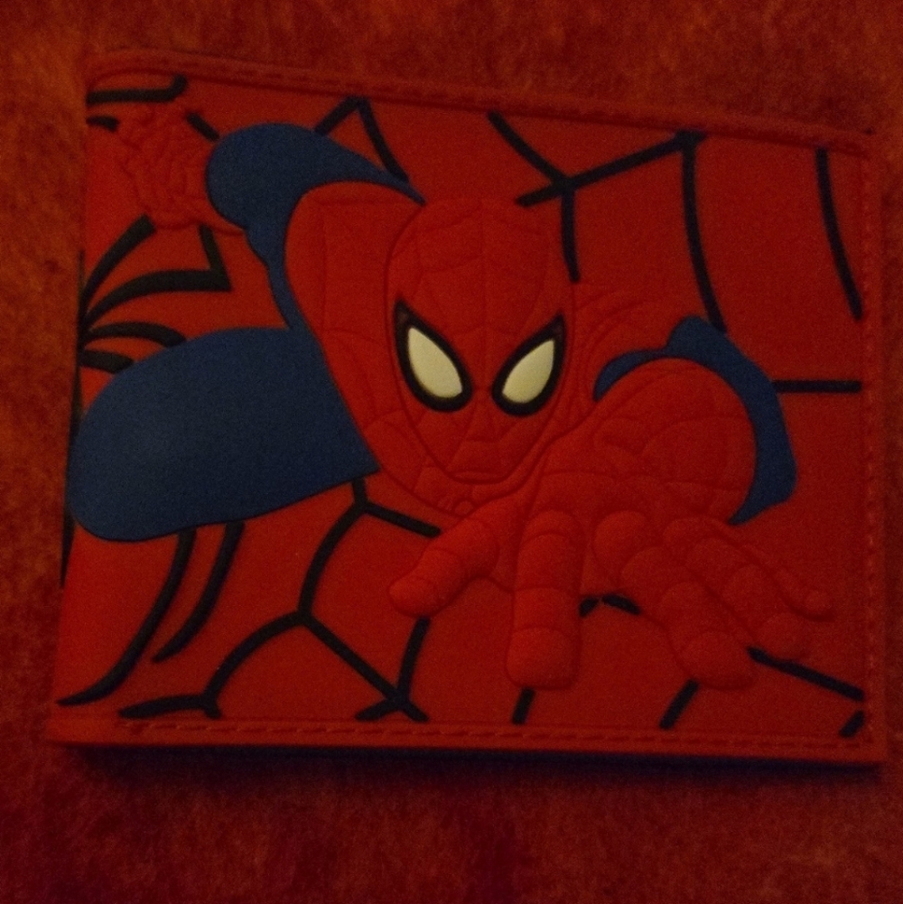 New Spiderman marvel comic anime manga leather wallet